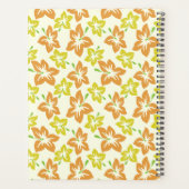 Gele Hibiscus, Oranje Hibiscus, Uw Naam Planner (Achterkant)