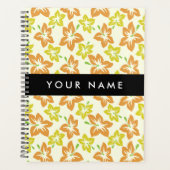 Gele Hibiscus, Oranje Hibiscus, Uw Naam Planner (Voorkant)