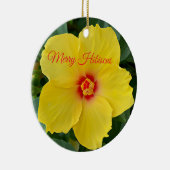 Gele Hibiscus Ornament (Rechts)