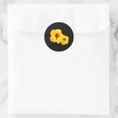 Gele Hibiscus Stickers (Tas)