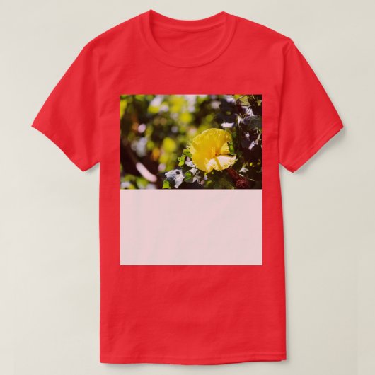 gele hibiscus T-shirt (Design voorkant)