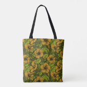 Gele hibiscus tote bag (Achterkant)