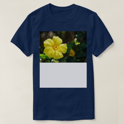 gele hibiscus TShirt 1 (Design voorkant)