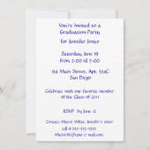 Gele Highway Sign Afstuderen Middle School Kaart (Achterkant)