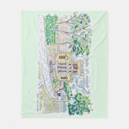 Gele Historische Villa Fleece Deken