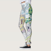 Gele Historische Villa Leggings (Links)