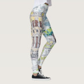 Gele Historische Villa Leggings (Rechts)