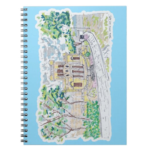 Gele Historische Villa Notitieboek (Voorkant)