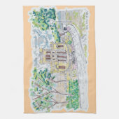 Gele Historische Villa Theedoek (Verticaal)