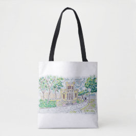 Gele Historische Villa Tote Bag