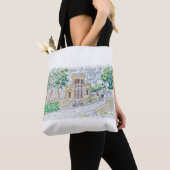 Gele Historische Villa Tote Bag (Dichtbij)