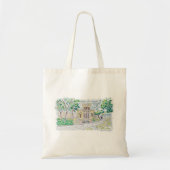 Gele Historische Villa Tote Bag (Voorkant)
