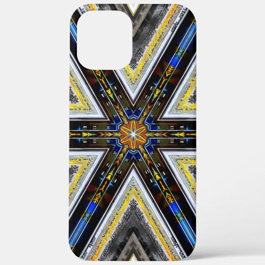 Gele hoeken van de driehoeken van oud en bijtend l Case-Mate iPhone case (Achterkant)
