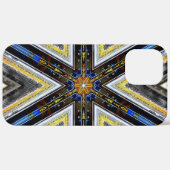 Gele hoeken van de driehoeken van oud en bijtend l Case-Mate iPhone case (Achterkant (horizontaal))