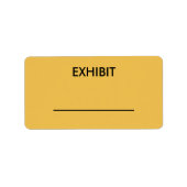  gele hofverslaggever exposeert sticker (Voorkant)