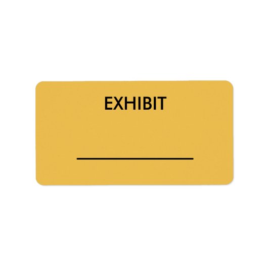  gele hofverslaggever exposeert sticker (Voorkant)