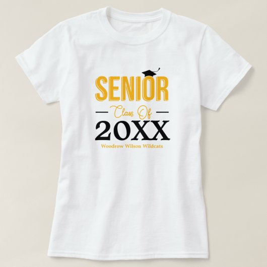 Gele hogere klasse van t-shirt (Design voorkant)