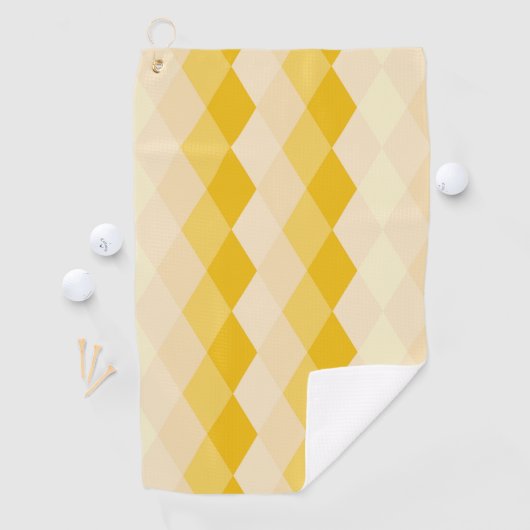 gele hombus golfhanddoek (Insitu)