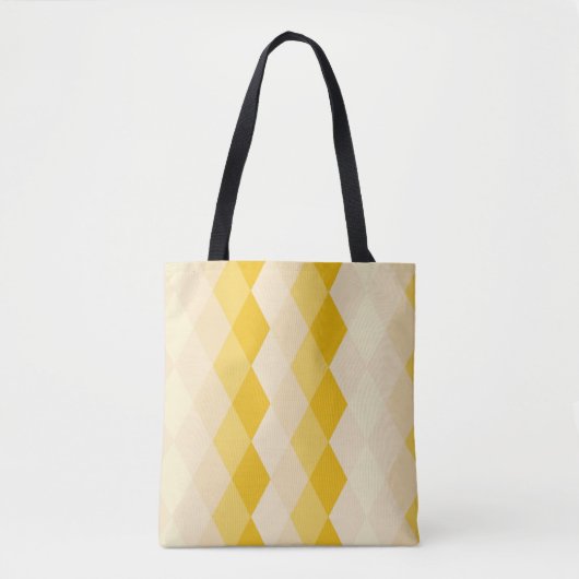 gele hombus tote bag (Voorkant)