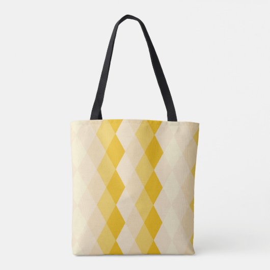 gele hombus tote bag (Achterkant)