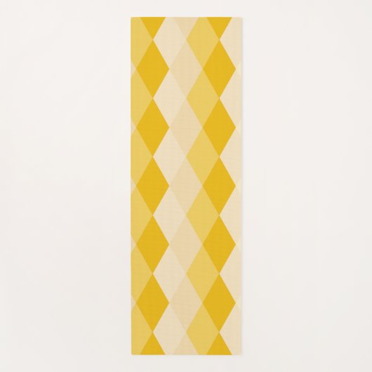 gele hombus yogamat (Voorkant)