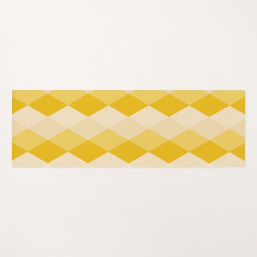 gele hombus yogamat (Voorkant (horizontaal))