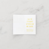 Gele hommel bij spelen datum afspraak kaart (Binnenkant ongevouwen)