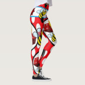 gele hommelbij rode leggings lange tiener (Rechts)