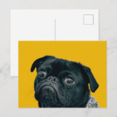 gele hond briefkaart (Voorkant / Achterkant)
