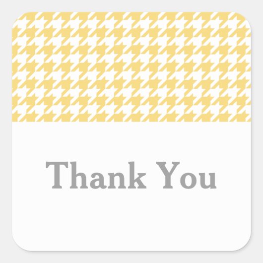 Gele hond Dank je Stickers (Voorkant)