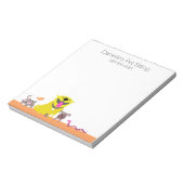 Gele hond en kat visslangen notitieblok (Linkerzijde)
