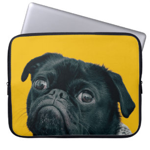 gele hond laptop sleeve