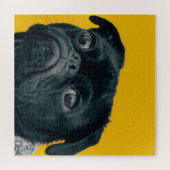 gele hond legpuzzel (Horizontaal)