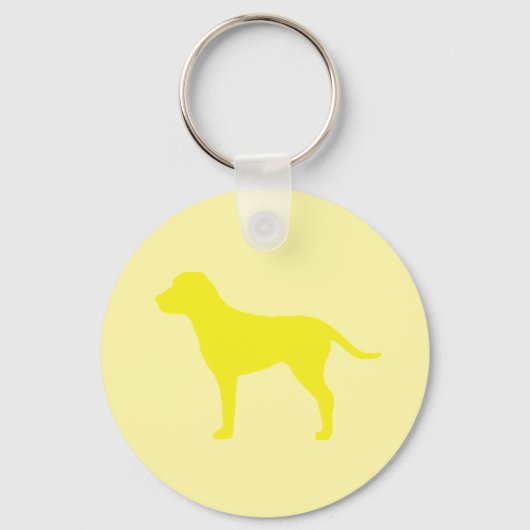 Gele Hond Sleutelhanger (Voorkant)