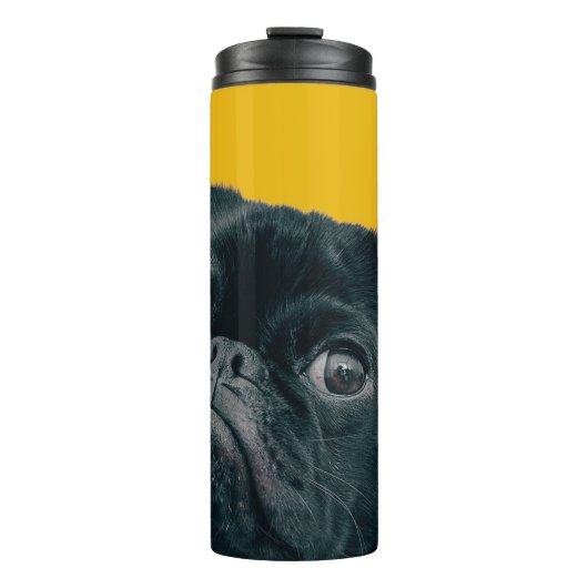 gele hond thermosbeker (Voorkant)