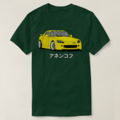 Gele Honda S2000 Roadster T-shirt (Design voorkant)