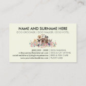 Gele Honden Boho Chic Afspraak Visitekaartje (Achterkant)