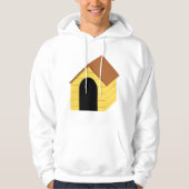 Gele Hondenhok Mannen Hoodie (Voorkant)