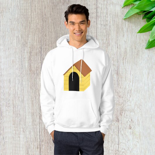 Gele Hondenhok Mannen Hoodie