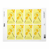 Gele Honey Stick Homemade Boerderij Business Label (Full Sheet)