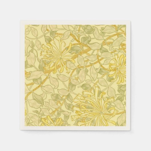 Gele Honeysuckle Servet (Voorkant)