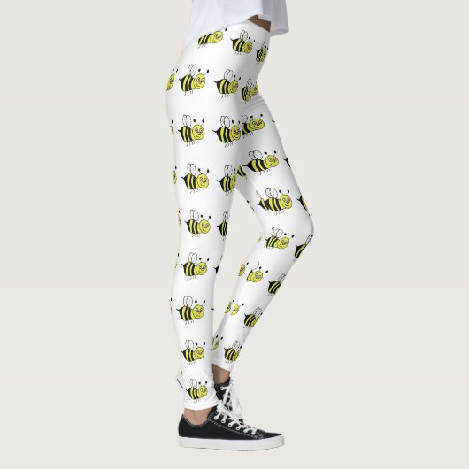 Gele Honing Bij Leggings (Rechts)