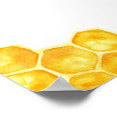 Gele honingbijen Baby shower Mam-Osa Bar Poster (Hoek)