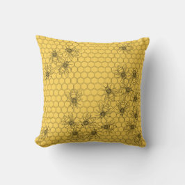 Gele honingbijen & honingraten kussen