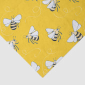 Gele honingbijen tissuepapier (Detail)