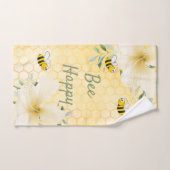 Gele honingraat bad handdoek (Handdoek)