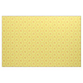 Gele honingraat met bijen stof (Fat Quarter)