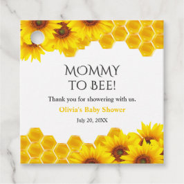 Gele Honingraat Moeders voor Bij Baby Shower Bedankjes Labels