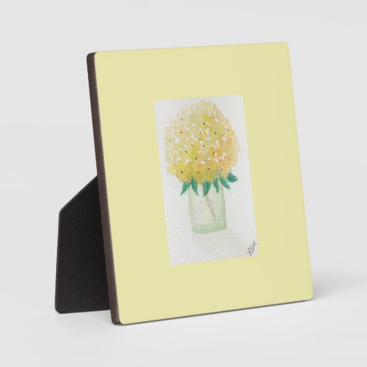 gele hortensia fotoplaat (Voorkant)