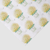 gele hortensia tissuepapier (Detail)